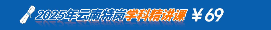 2025年云南特岗教师学科精讲课程